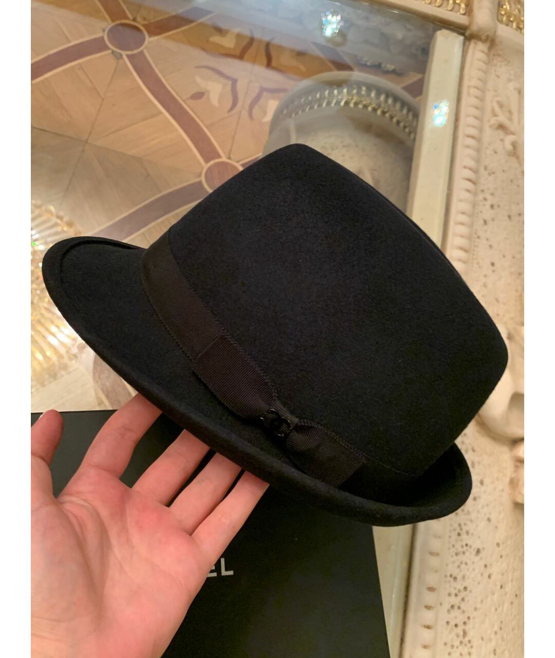 CHANEL PRE-OWNED Черная шляпа, фото 6
