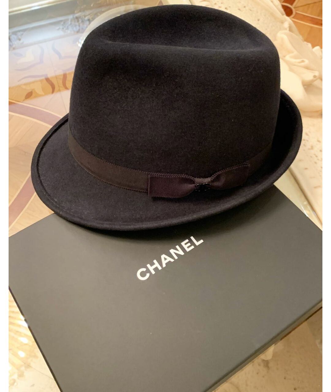 CHANEL PRE-OWNED Черная шляпа, фото 9