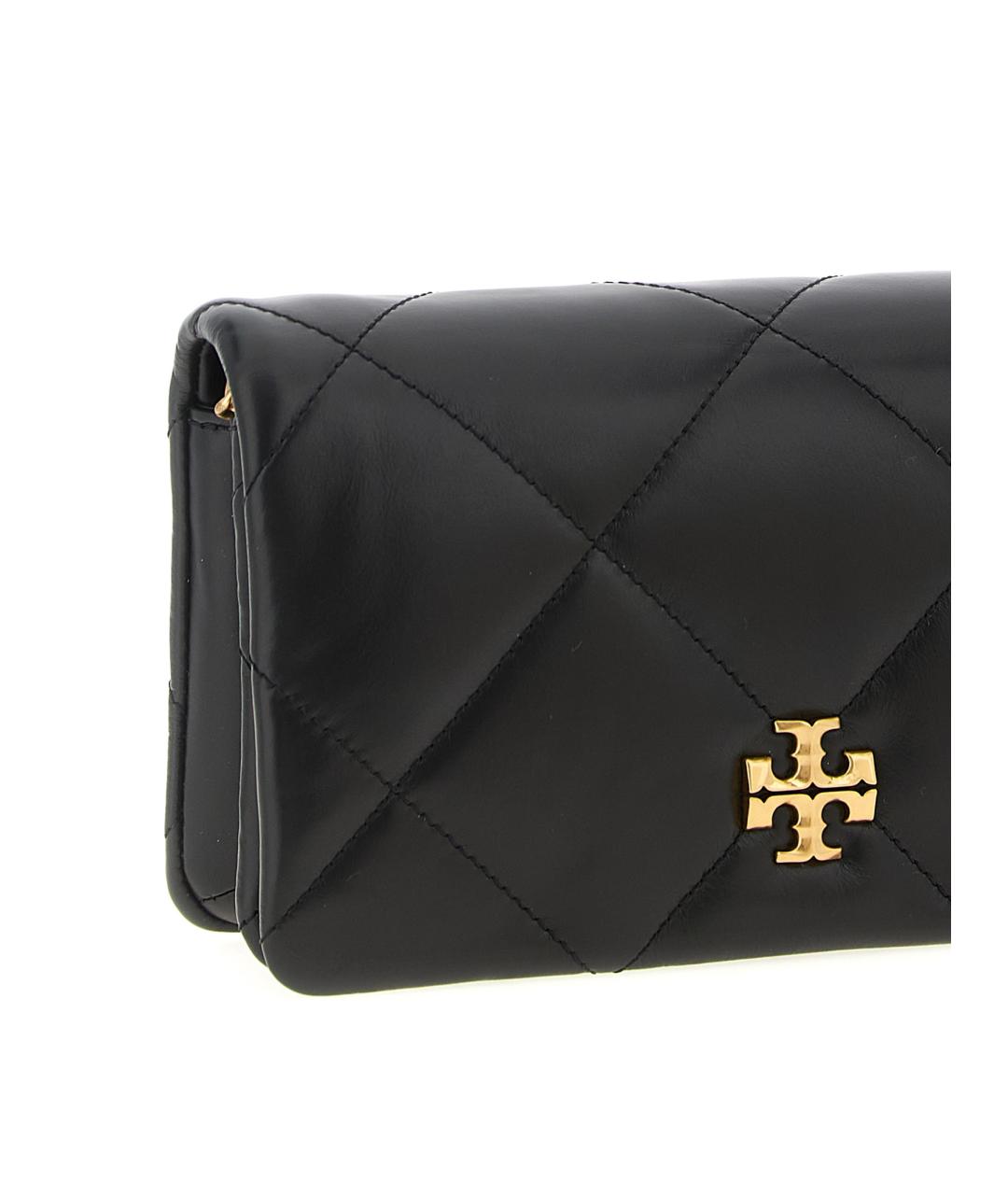 TORY BURCH Черная кожаная сумка через плечо, фото 3