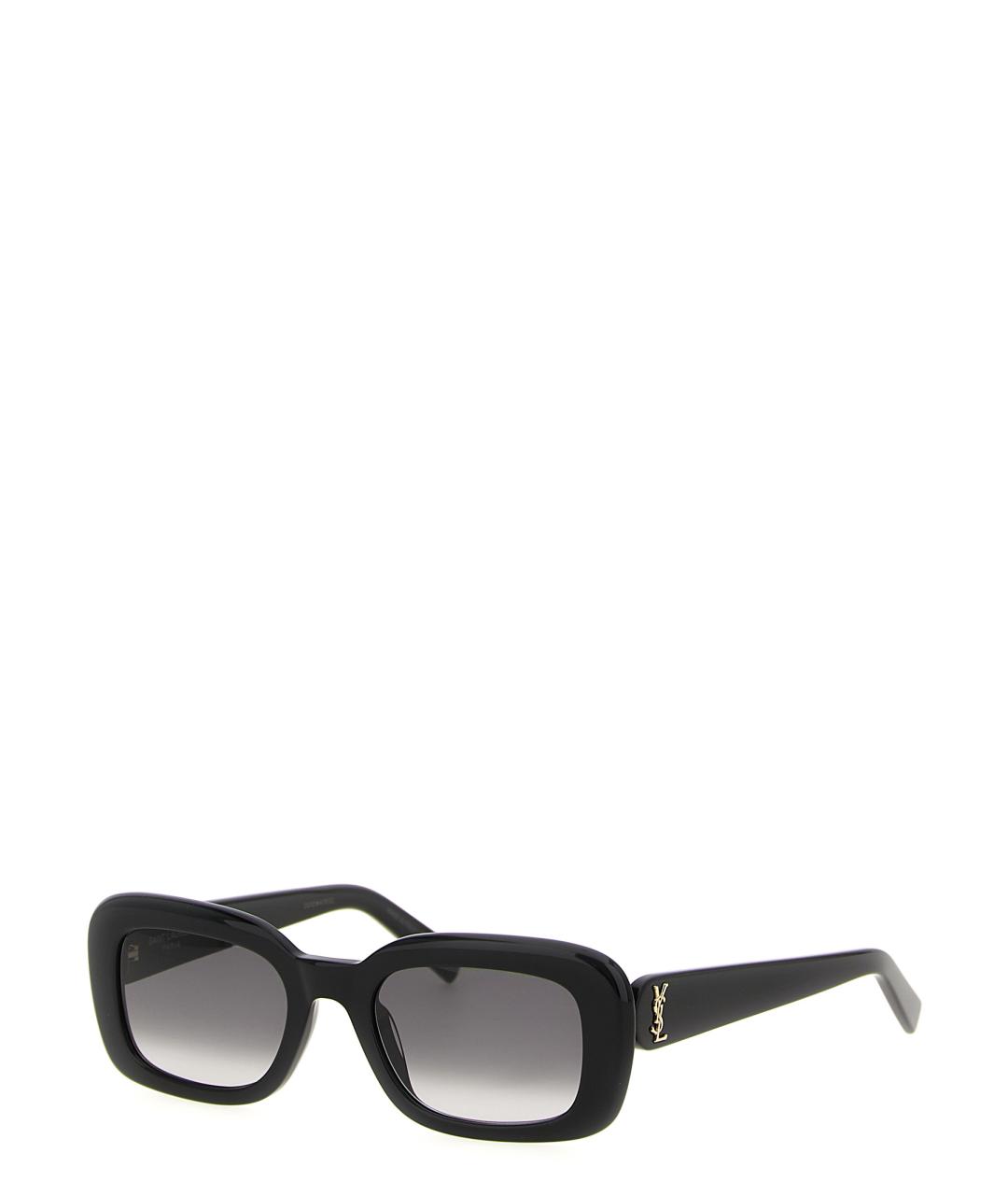 SAINT LAURENT Черные пластиковые солнцезащитные очки, фото 3