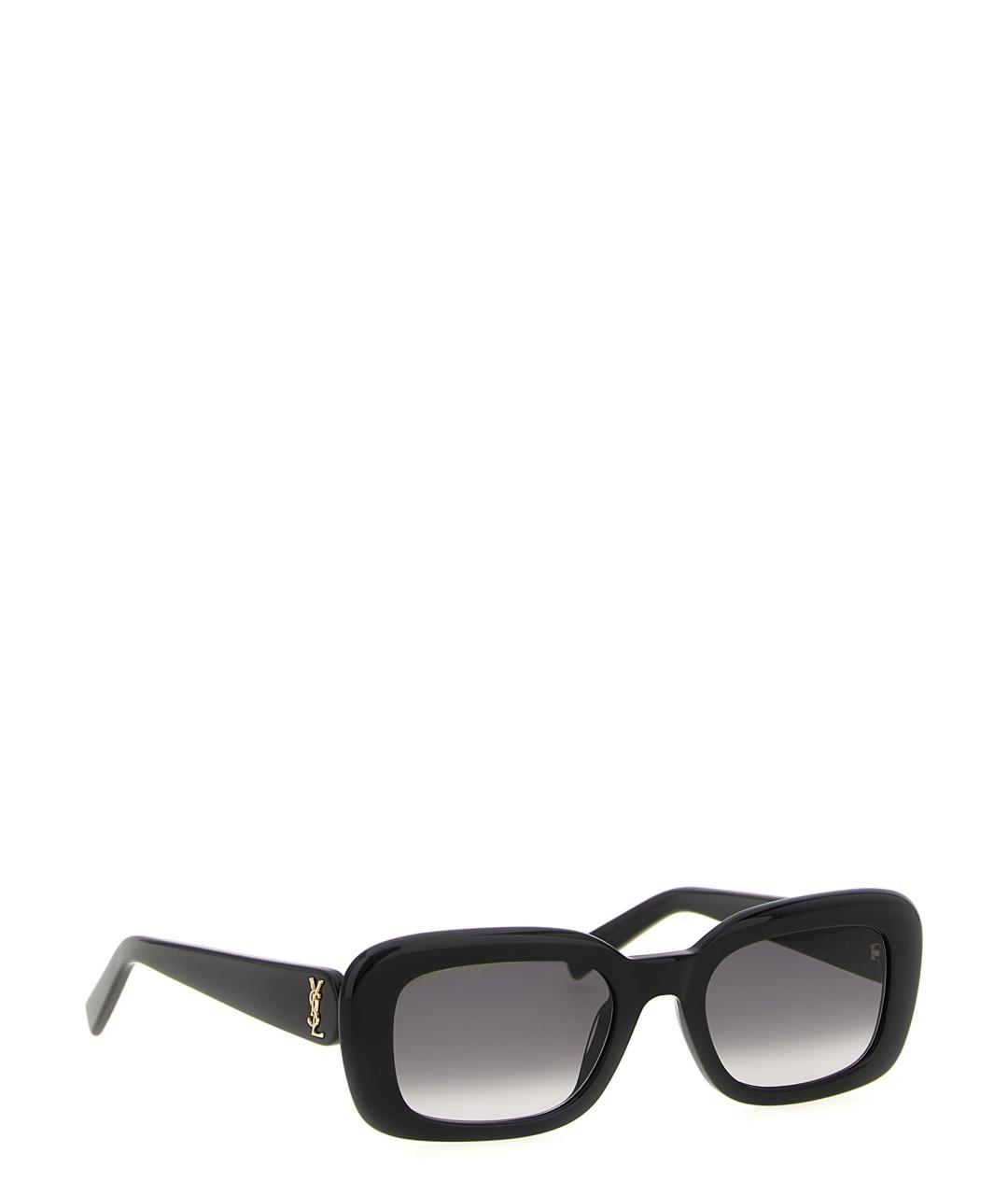 SAINT LAURENT Черные пластиковые солнцезащитные очки, фото 2