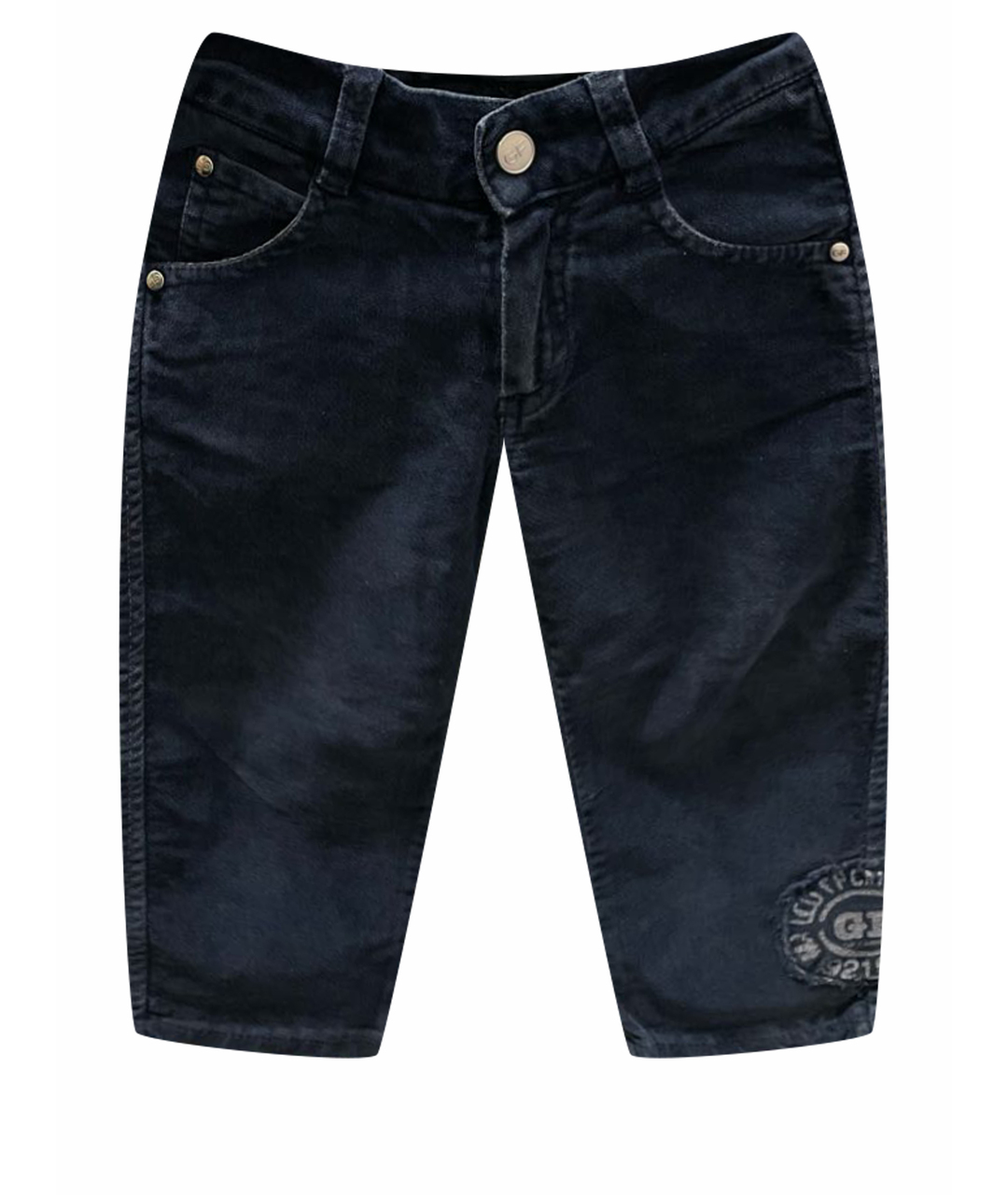 GIANFRANCO FERRE Темно-синие бархатные брюки и шорты, фото 1
