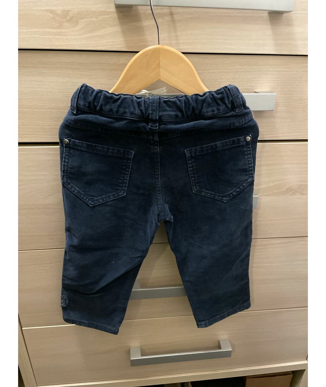 GIANFRANCO FERRE Темно-синие бархатные брюки и шорты, фото 2