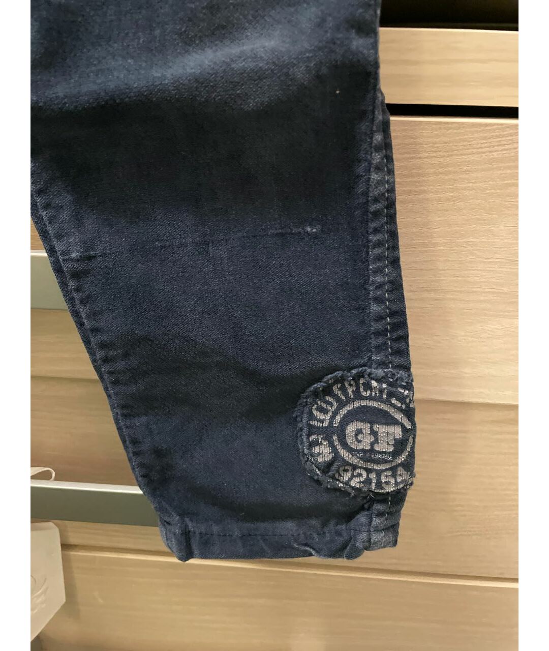 GIANFRANCO FERRE Темно-синие бархатные брюки и шорты, фото 4