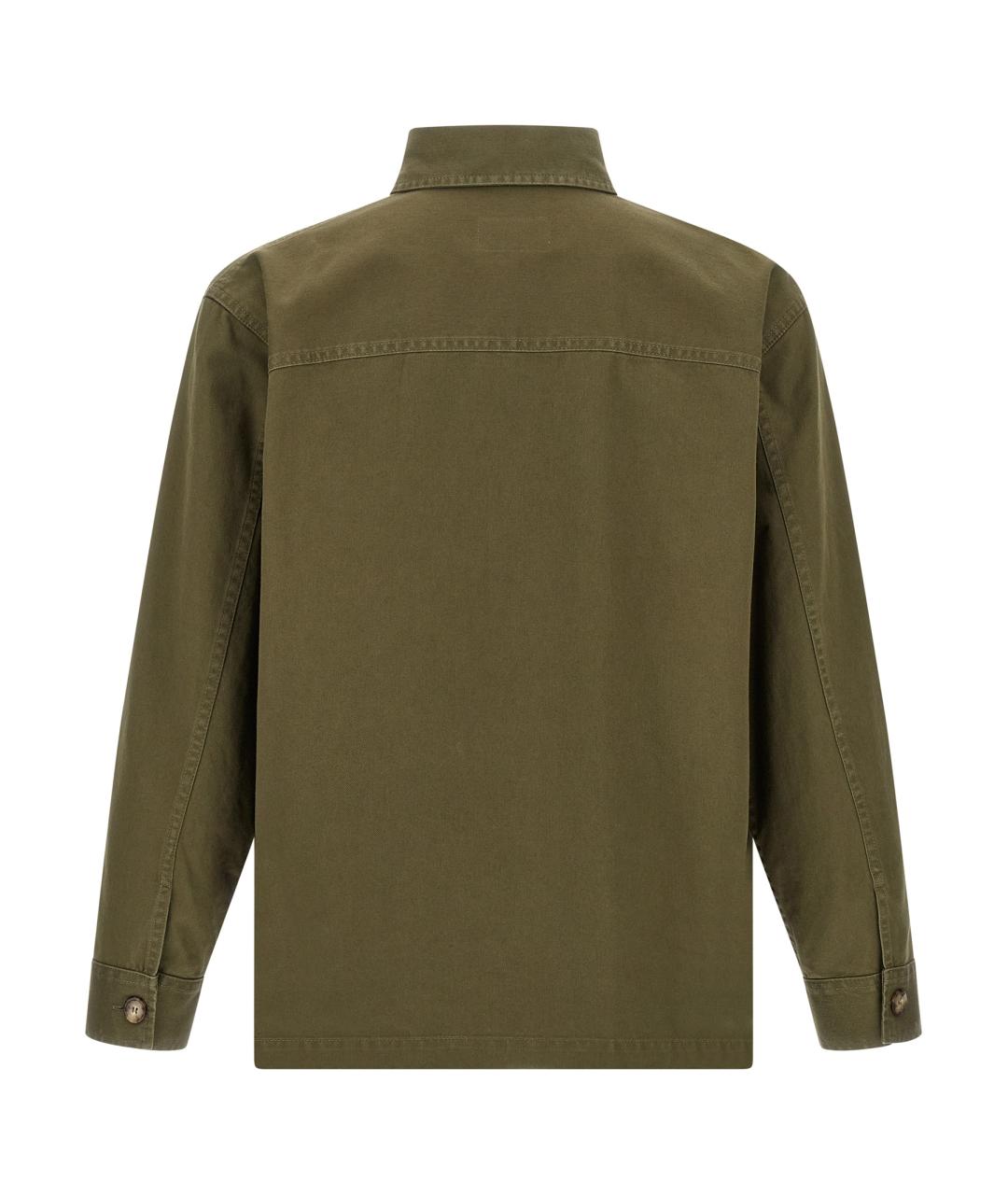 SAINT LAURENT Зеленая хлопковая куртка, фото 2