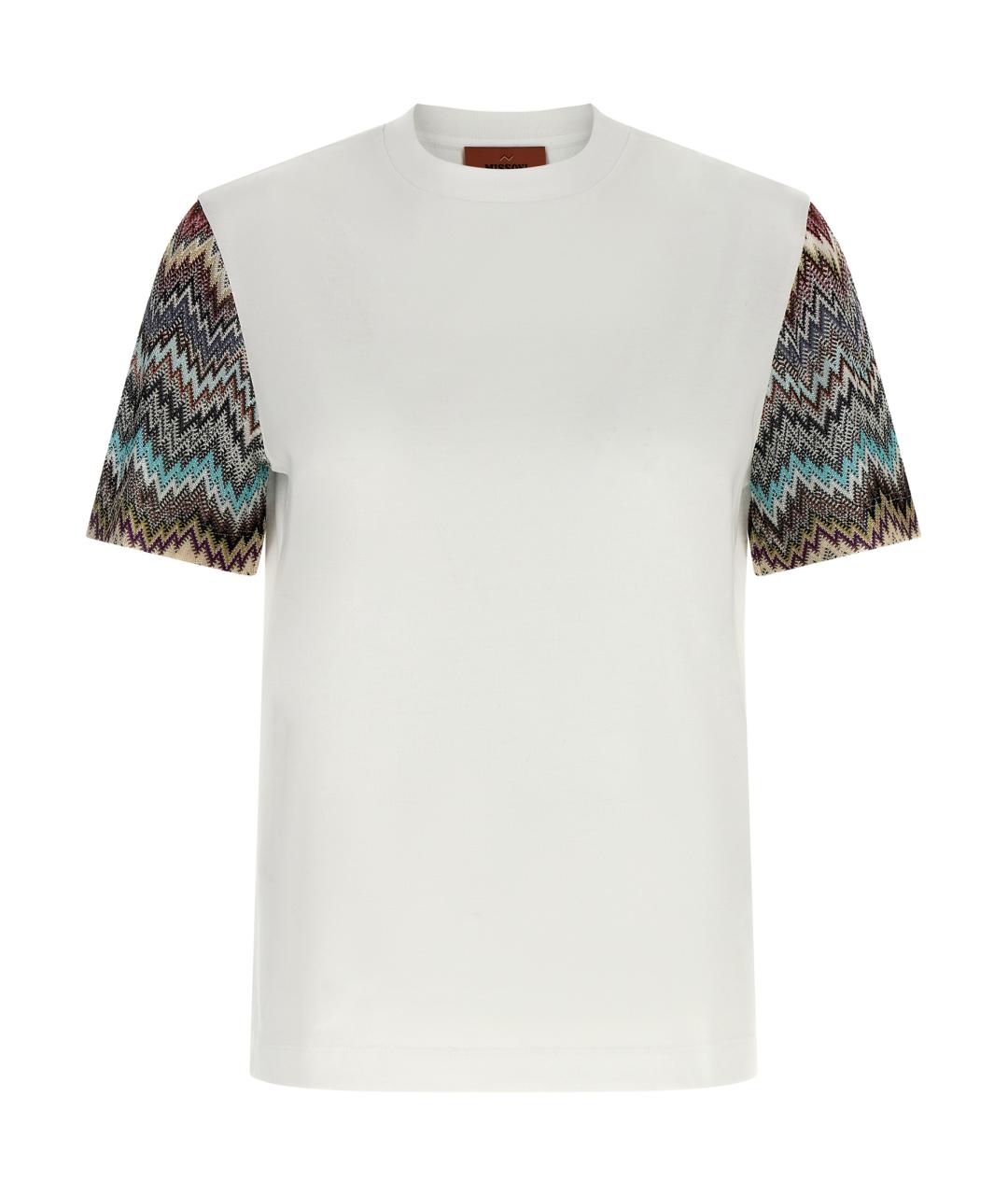 MISSONI Белая хлопковая футболка, фото 1