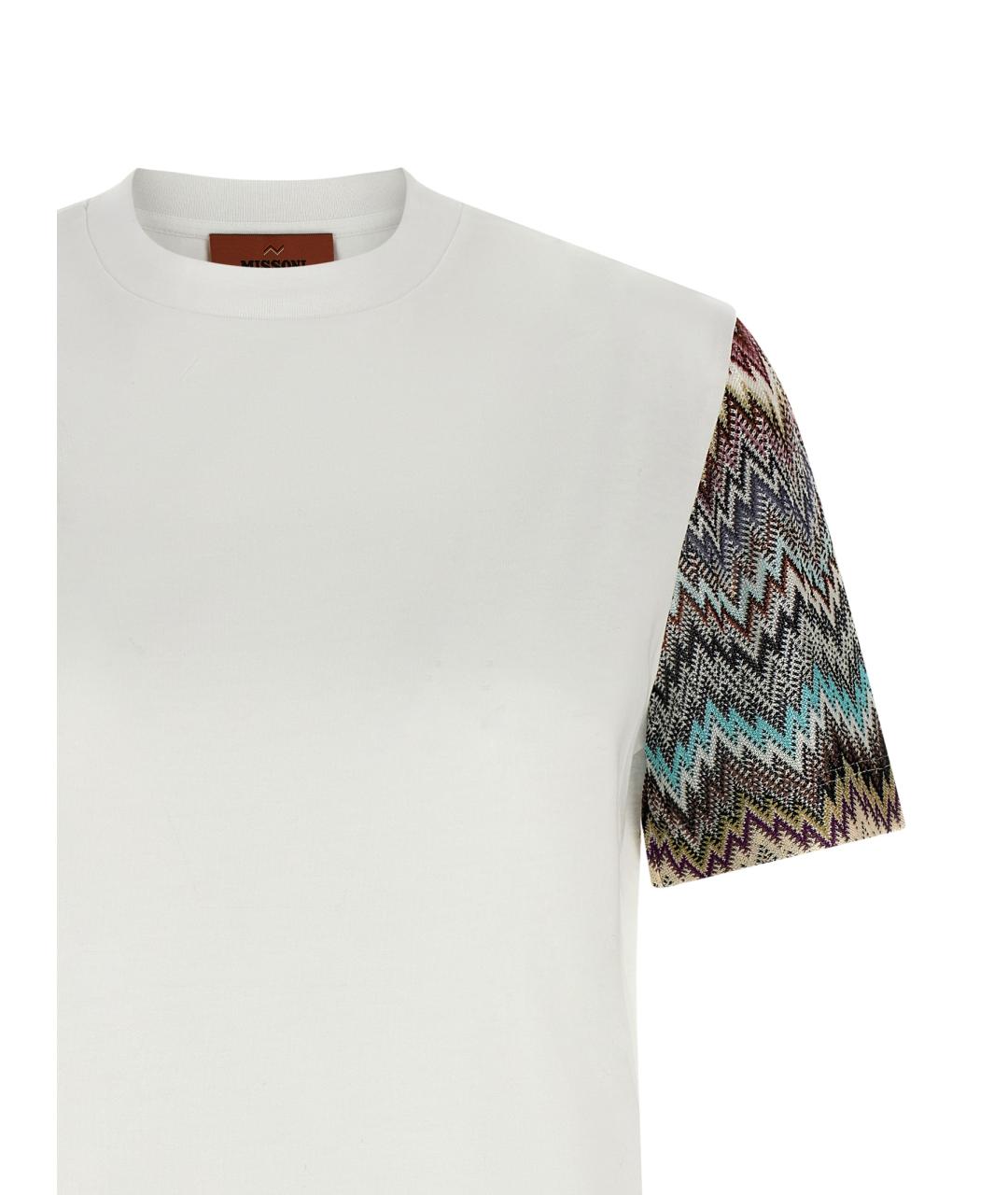 MISSONI Белая хлопковая футболка, фото 3