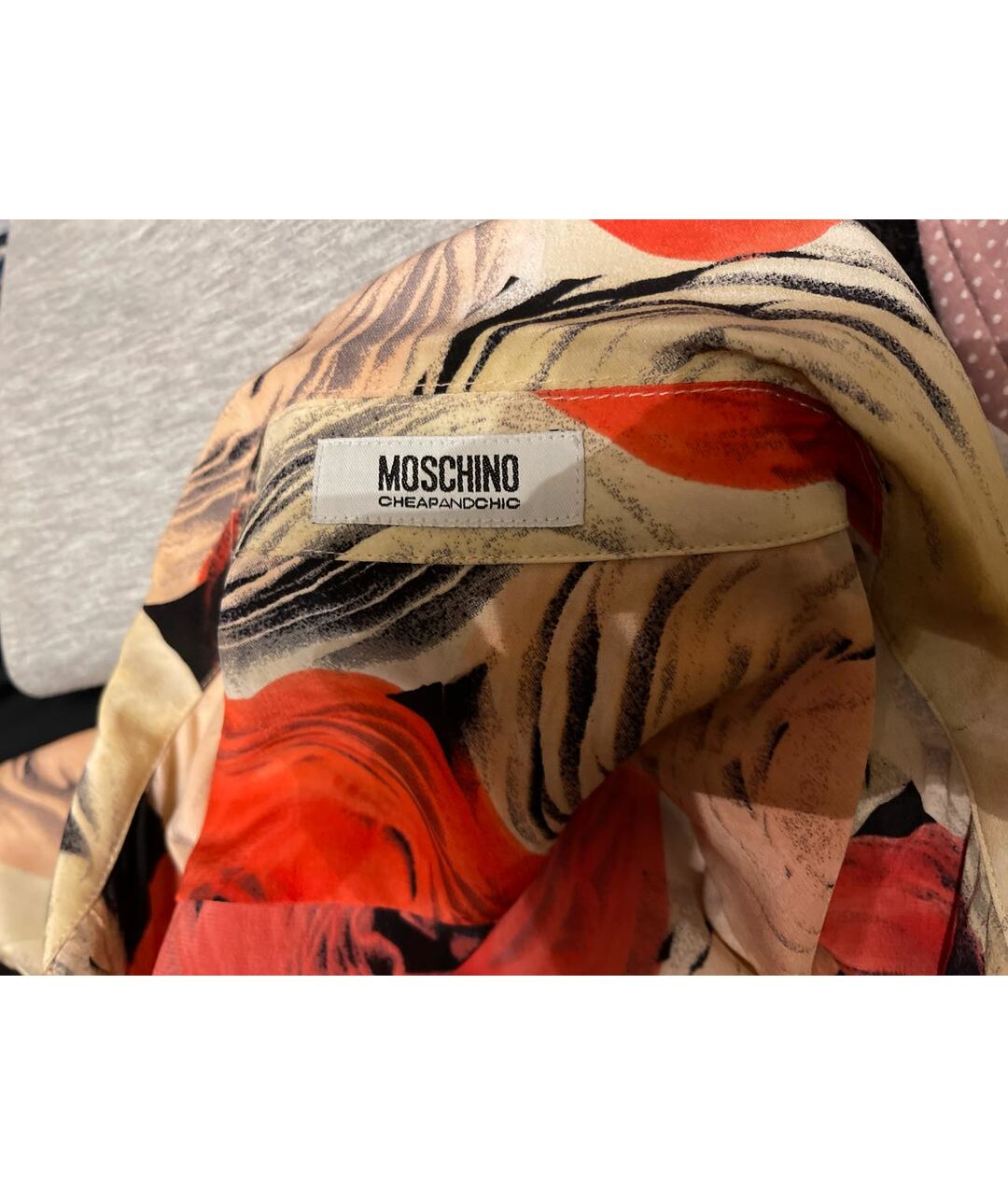 MOSCHINO Шелковая рубашка, фото 3