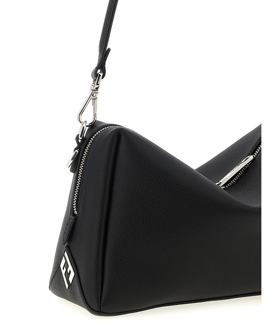 FENDI Черная кожаная сумка на плечо, фото 3