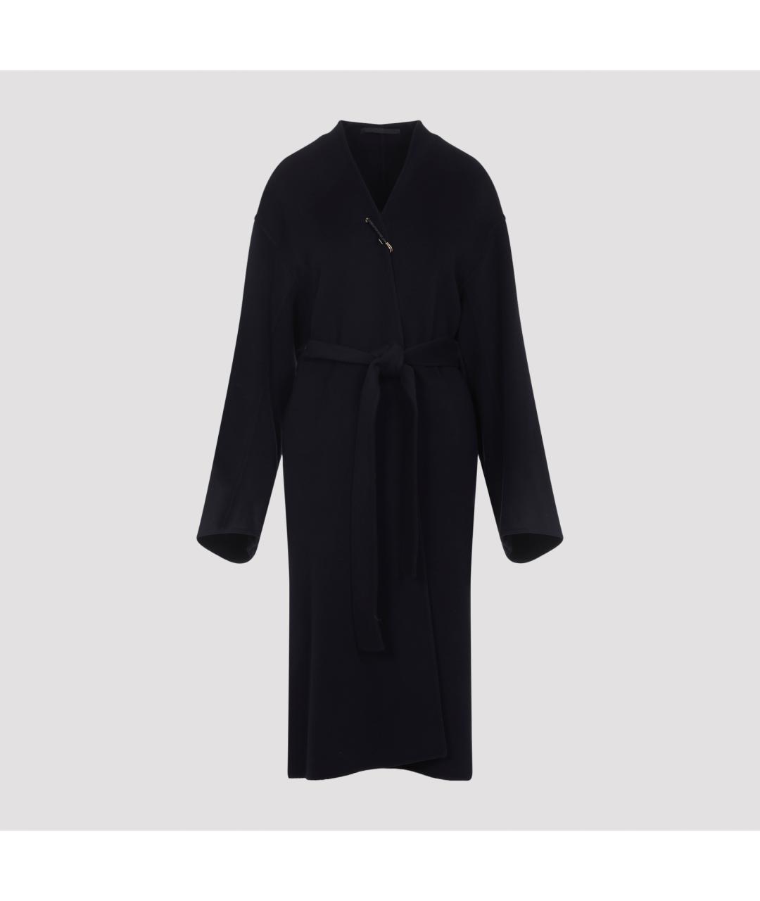 Carven Темно-синее шерстяное пальто, фото 3