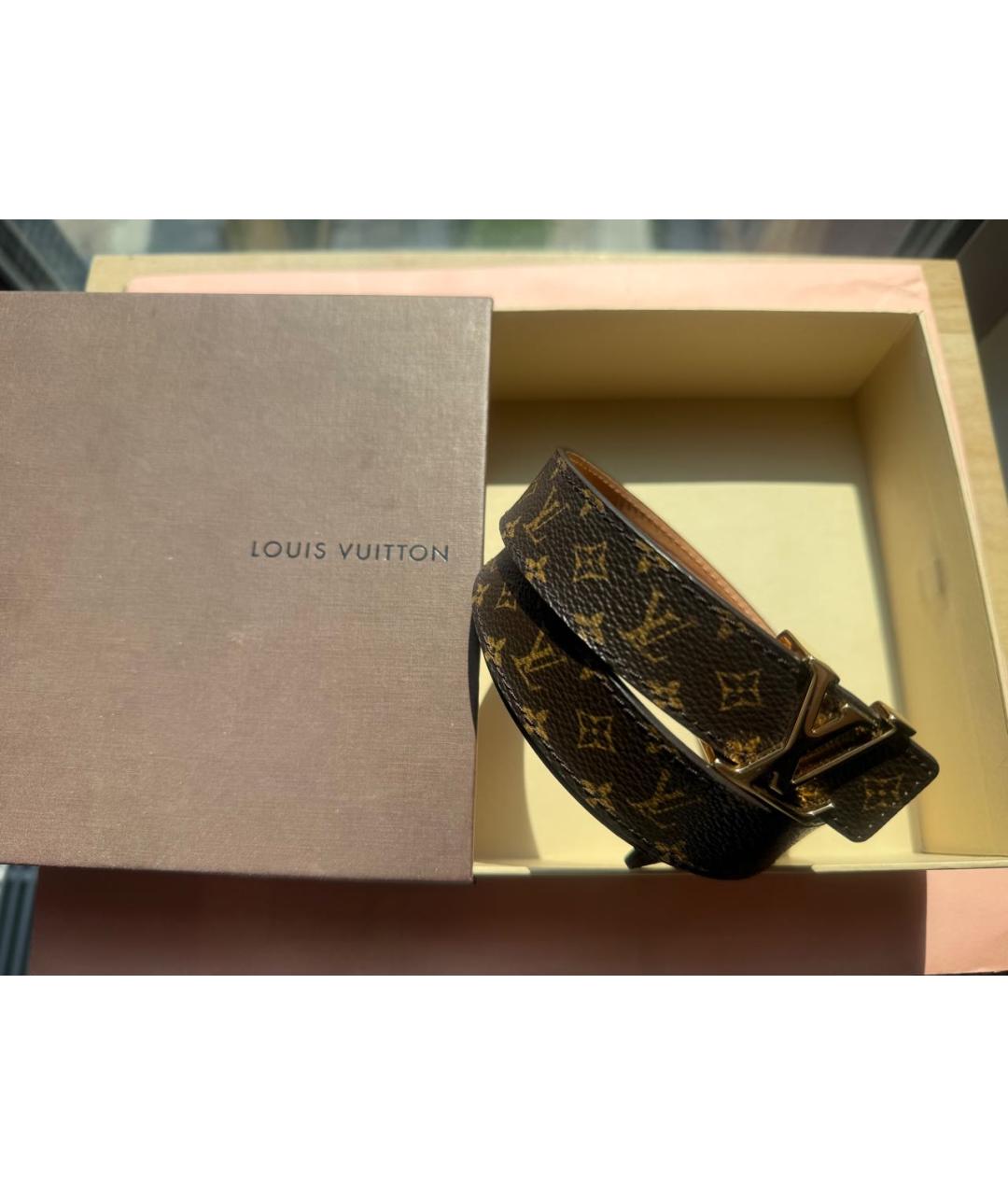 LOUIS VUITTON Коричневый ремень, фото 7