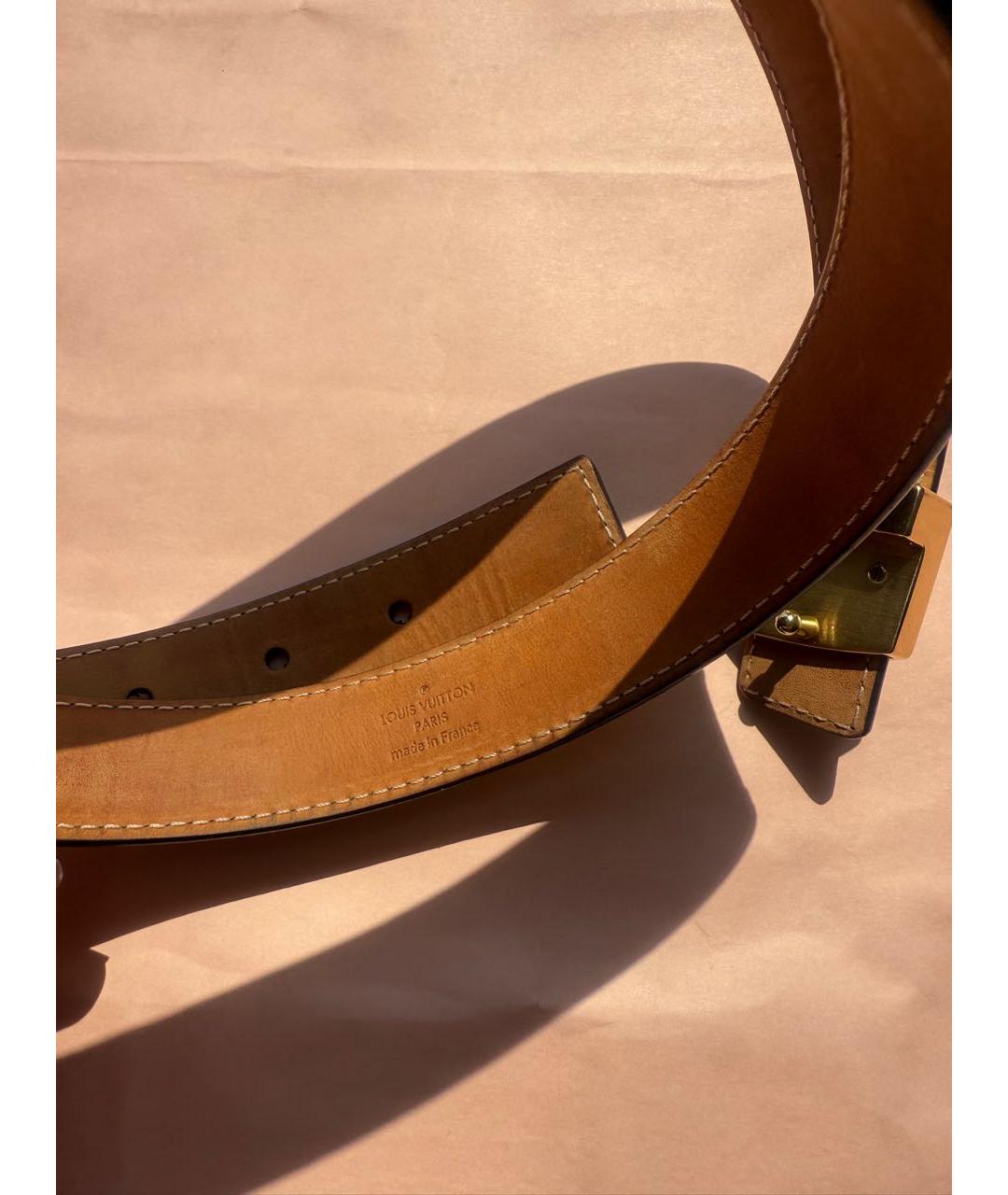 LOUIS VUITTON Коричневый ремень, фото 5