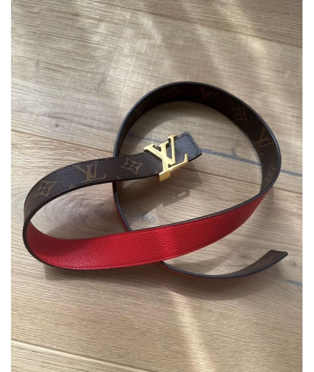 LOUIS VUITTON Коричневый ремень, фото 4