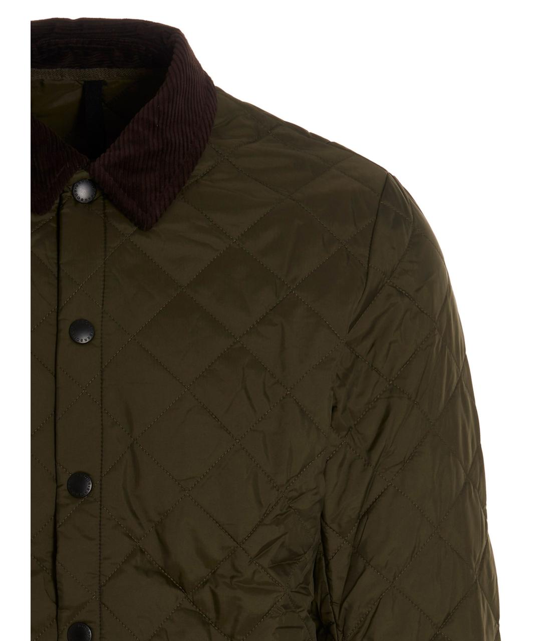 BARBOUR Зеленая полиамидовая куртка, фото 3