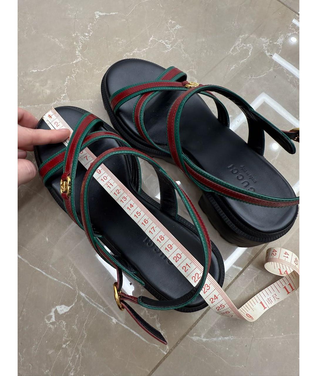 GUCCI Босоножки из лакированной кожи, фото 3