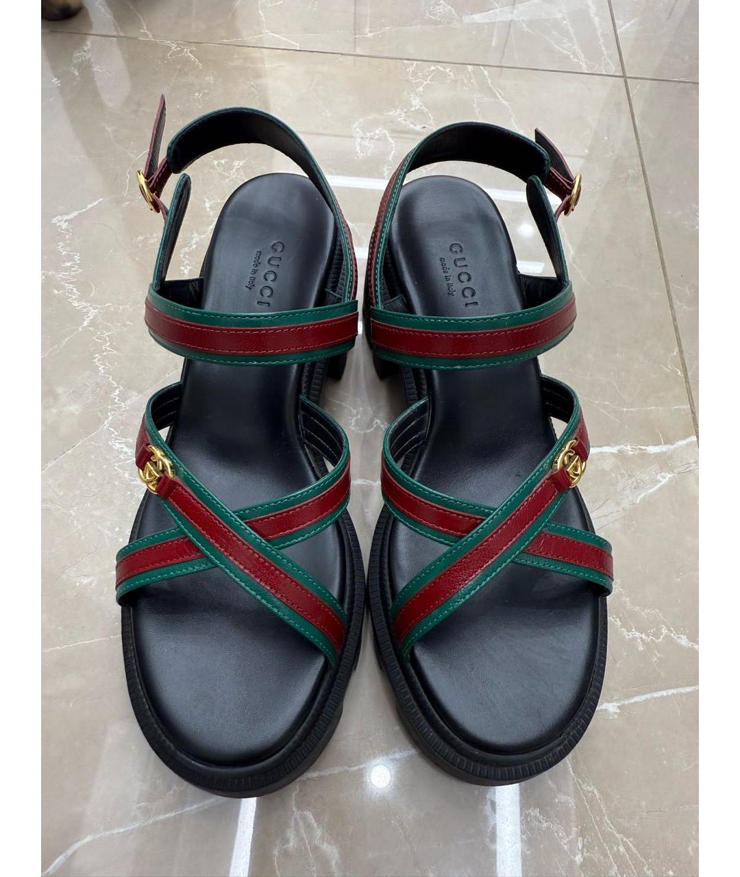 GUCCI Босоножки из лакированной кожи, фото 2