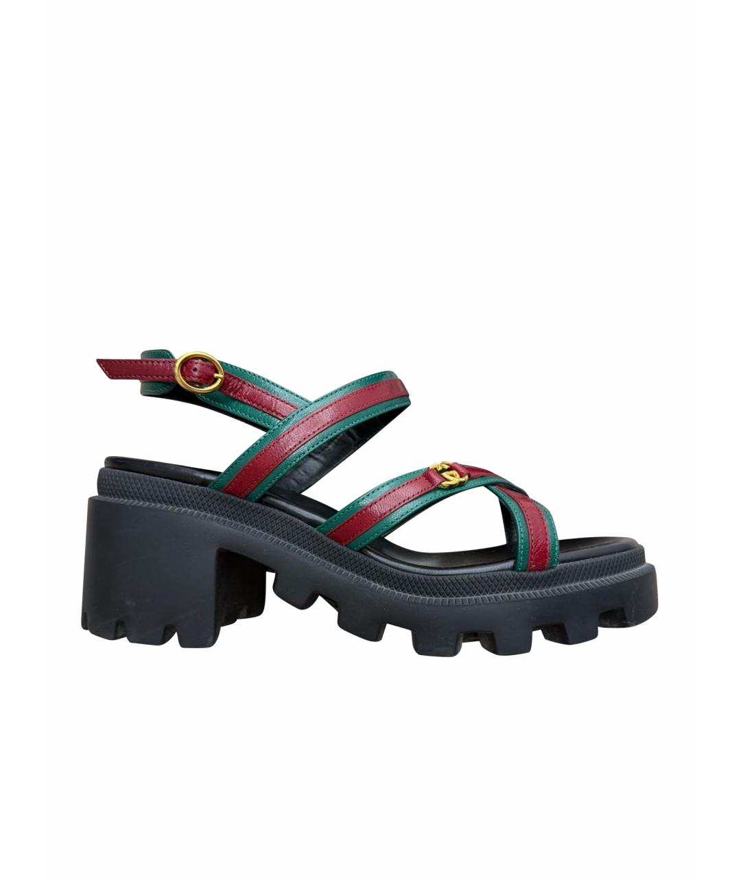 GUCCI Босоножки из лакированной кожи, фото 1