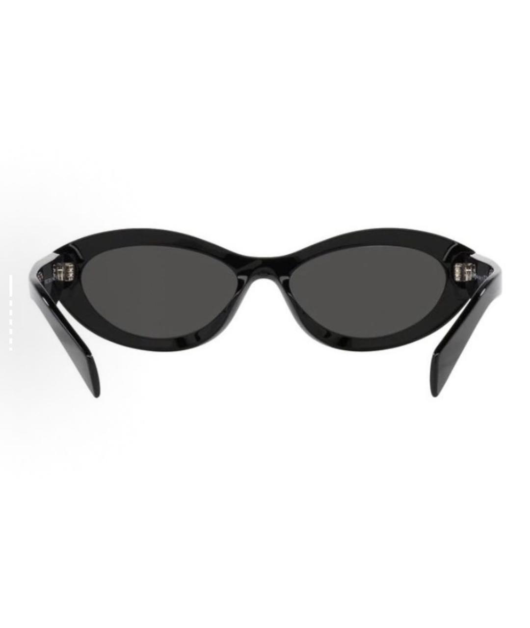 PRADA Черные пластиковые солнцезащитные очки, фото 5