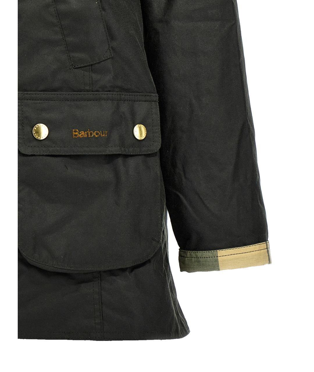 BARBOUR Зеленая хлопковая куртка, фото 4
