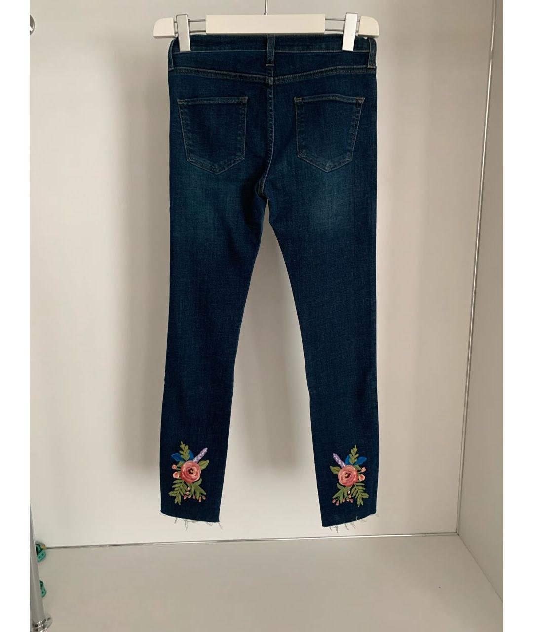 GUCCI Синие хлопковые джинсы слим, фото 2