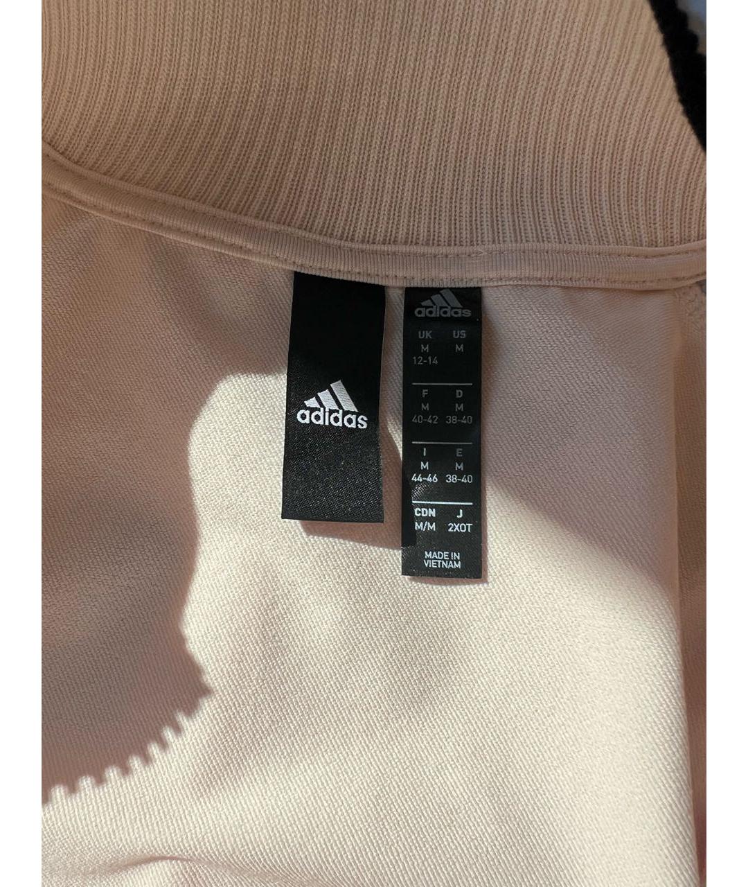 ADIDAS Бежевая хлопковая спортивная куртка, фото 7