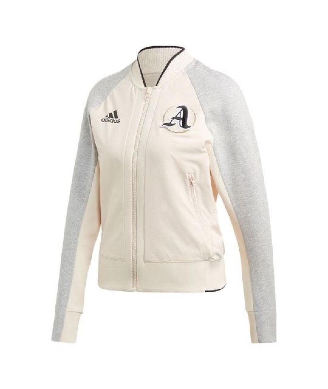 ADIDAS Бежевая хлопковая спортивная куртка, фото 1