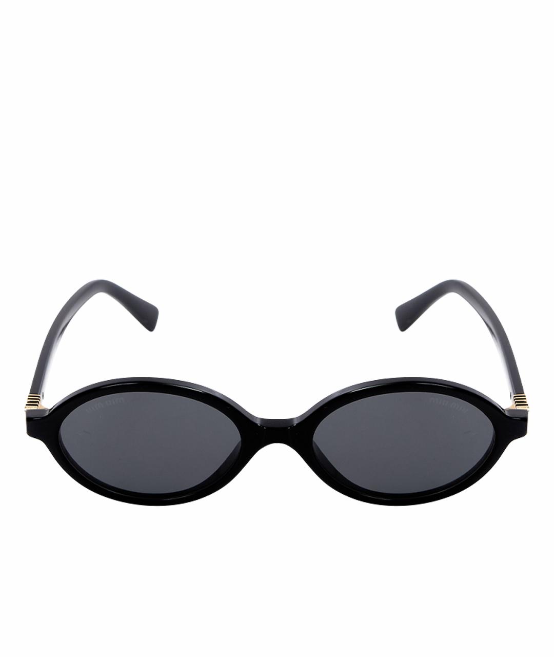 MIU MIU Черные пластиковые солнцезащитные очки, фото 8