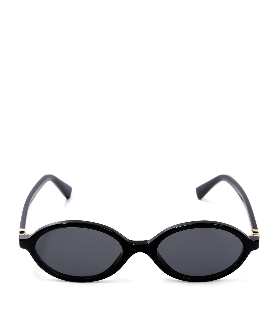 MIU MIU Черные пластиковые солнцезащитные очки, фото 7