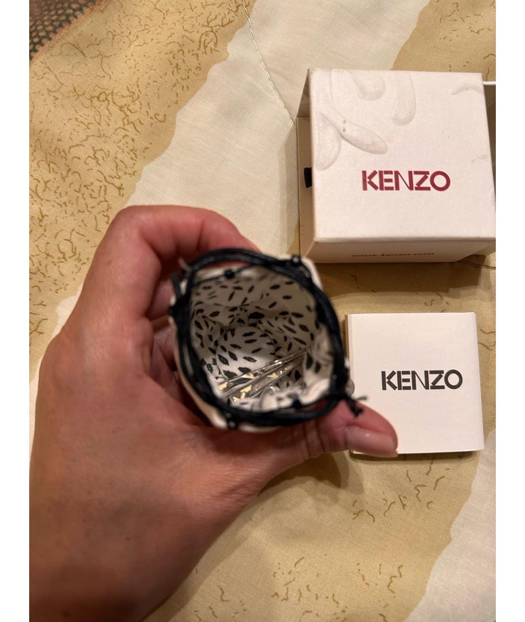 KENZO Серебряные металлические серьги, фото 6