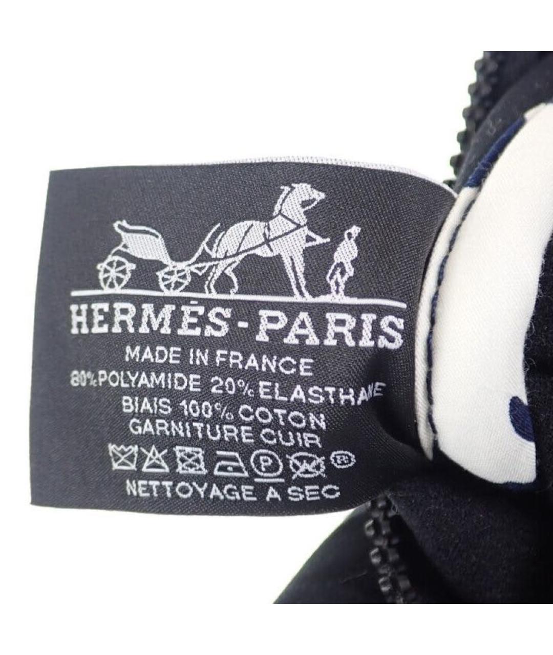 HERMES Темно-синяя косметичка, фото 7