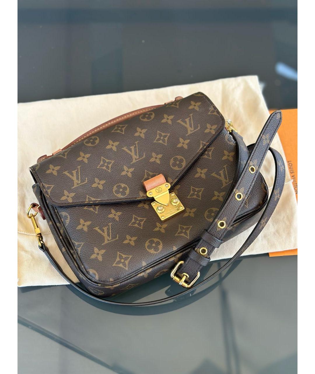 LOUIS VUITTON Коричневая сумка через плечо, фото 2