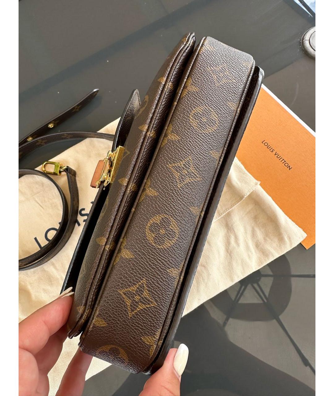 LOUIS VUITTON Коричневая сумка через плечо, фото 7