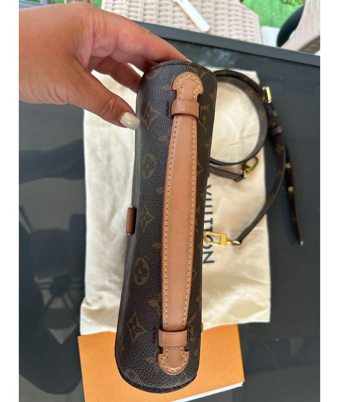 LOUIS VUITTON Коричневая сумка через плечо, фото 4