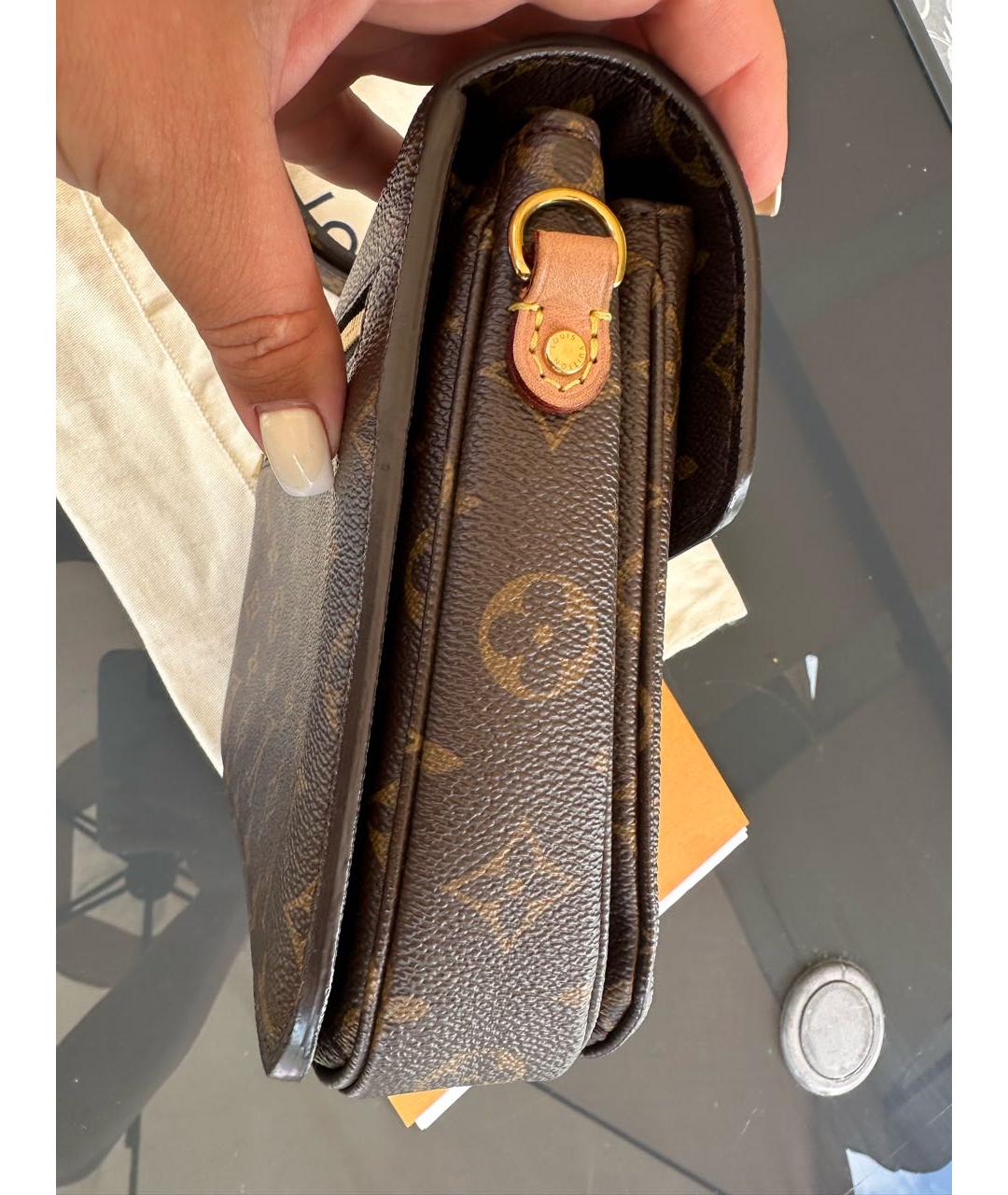 LOUIS VUITTON Коричневая сумка через плечо, фото 6