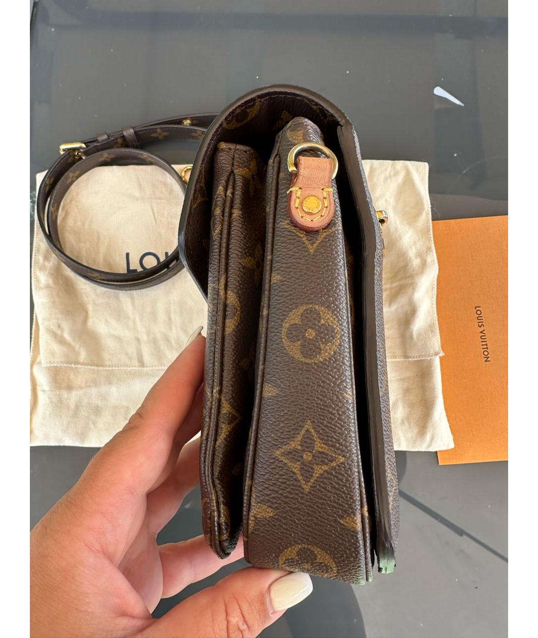 LOUIS VUITTON Коричневая сумка через плечо, фото 5