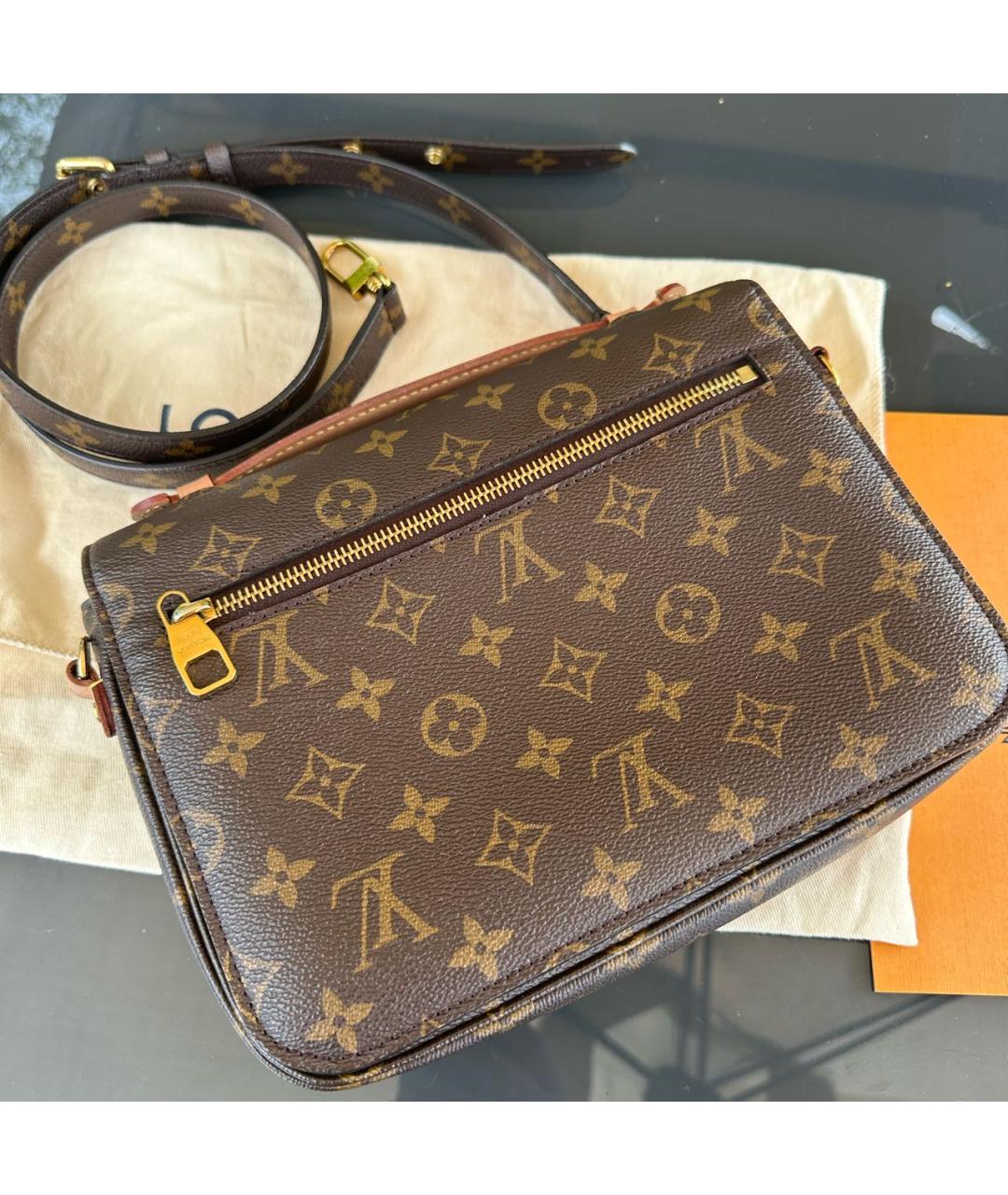 LOUIS VUITTON Коричневая сумка через плечо, фото 3