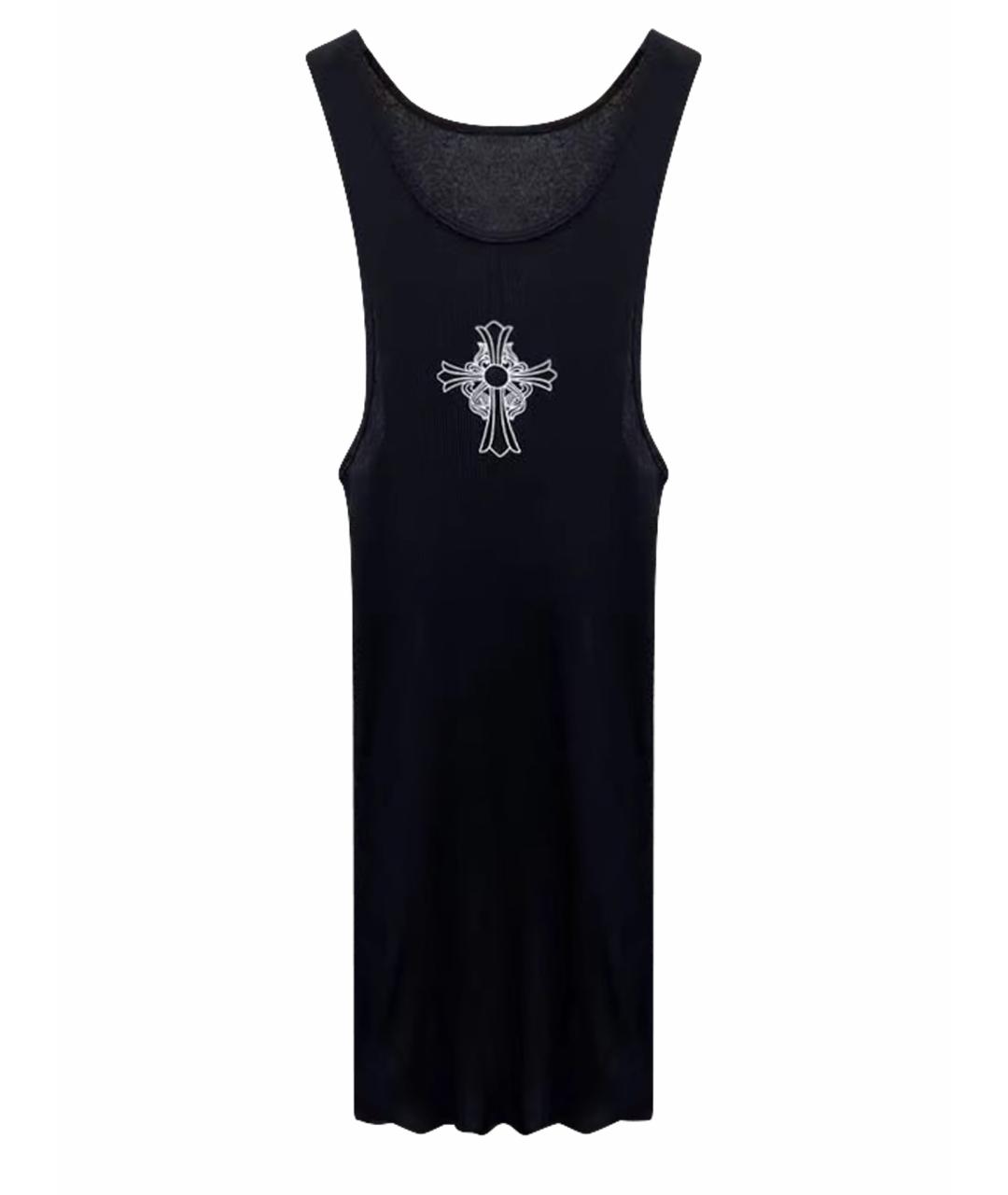 CHROME HEARTS Черная хлопковая майка, фото 1