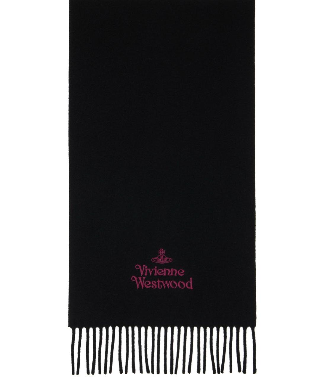 VIVIENNE WESTWOOD Черный шерстяной шарф, фото 1