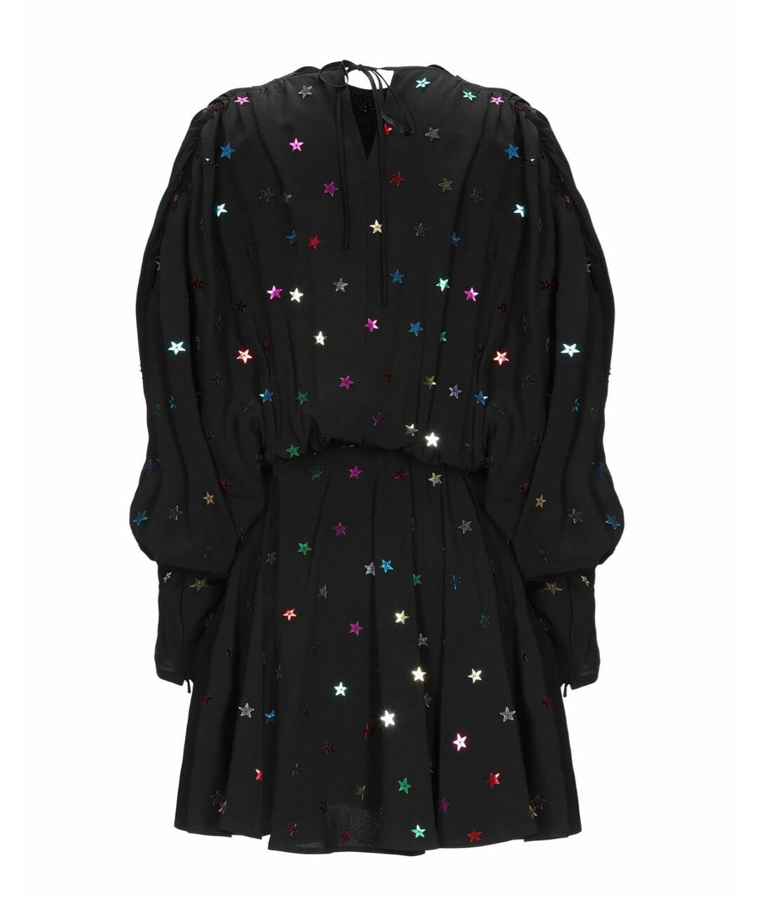 THE ATTICO Черное полиэстеровое коктейльное платье, фото 1