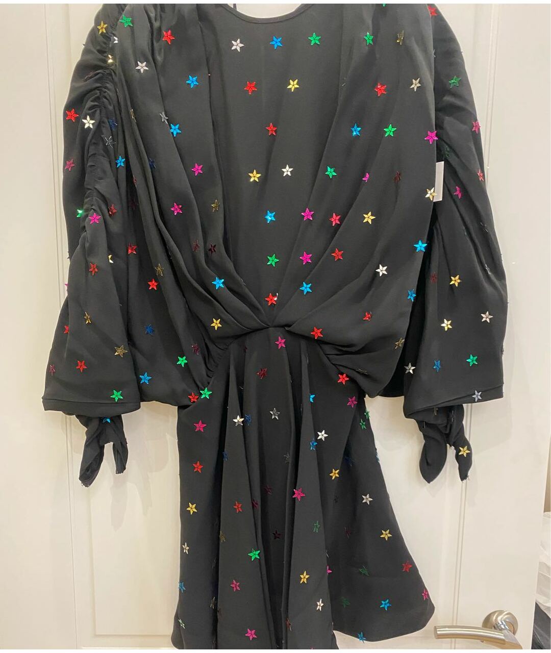 THE ATTICO Черное полиэстеровое коктейльное платье, фото 4