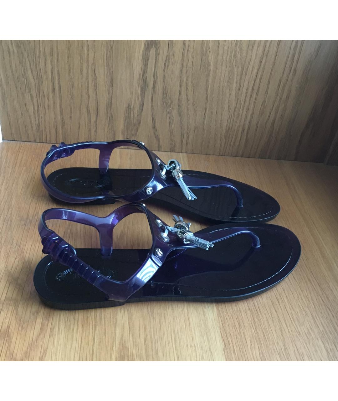 TOD'S Фиолетовые босоножки, фото 2