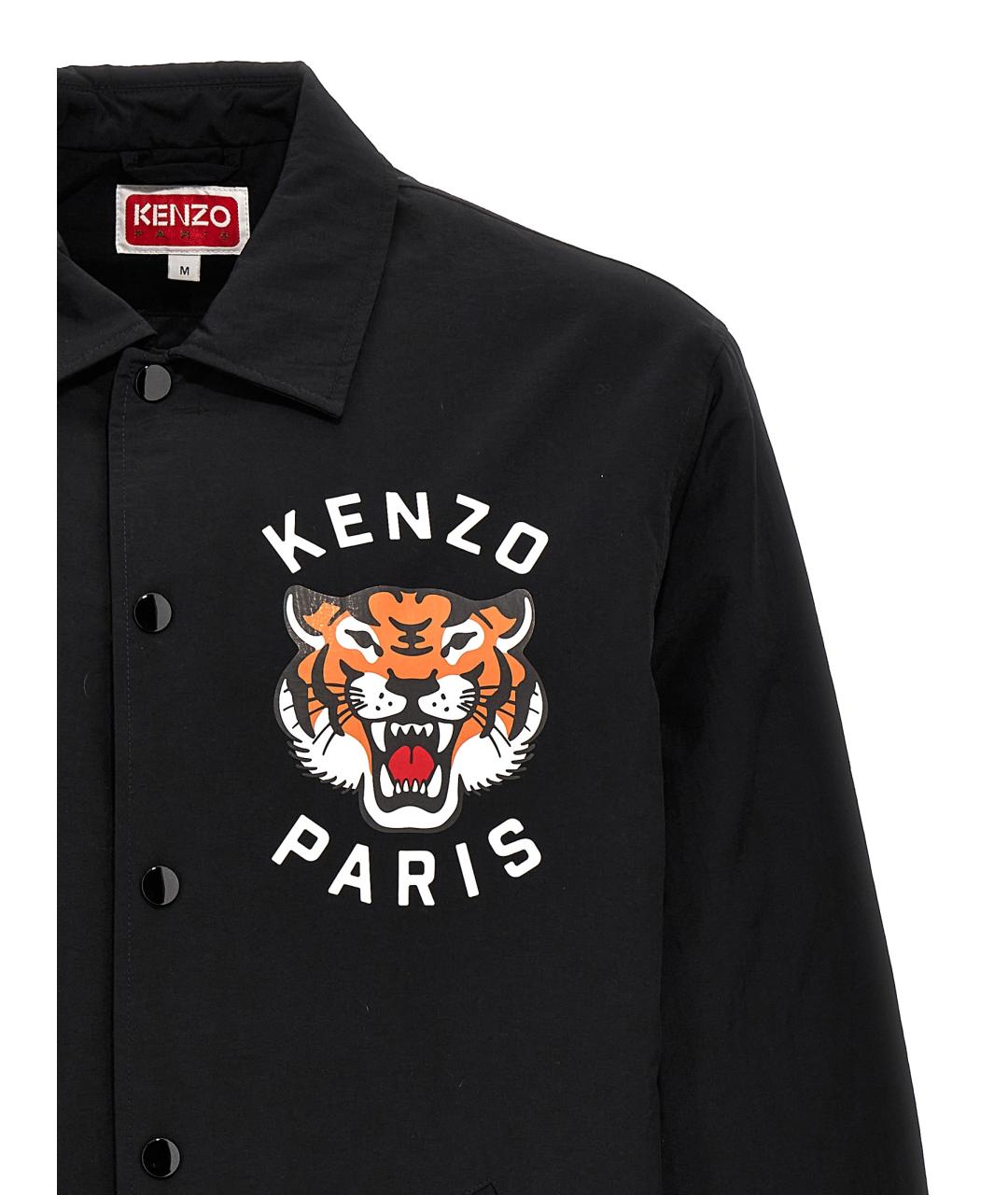 KENZO Черная полиамидовая куртка, фото 3
