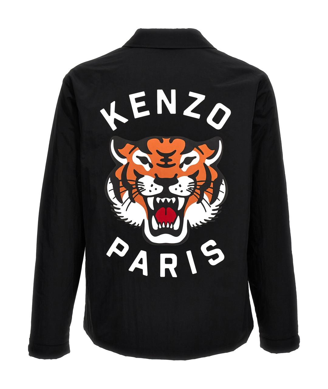 KENZO Черная полиамидовая куртка, фото 2
