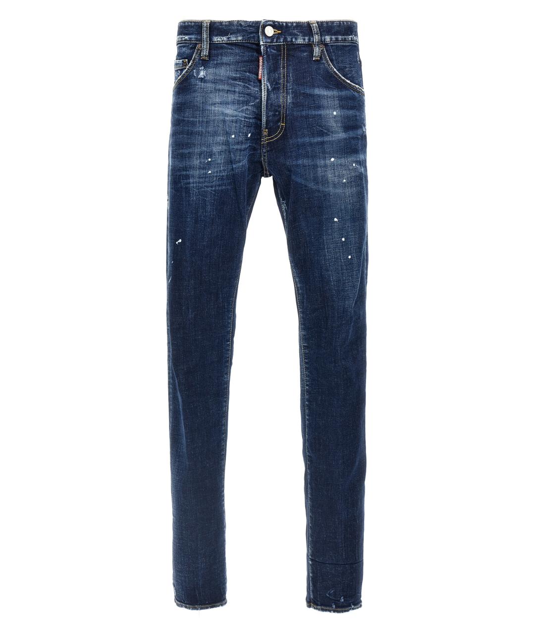 DSQUARED2 Синие хлопковые джинсы скинни, фото 1