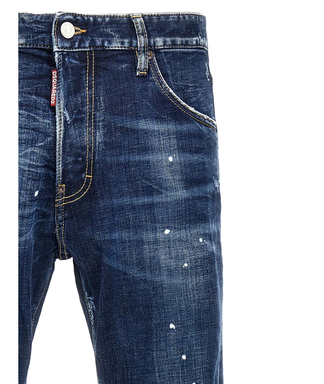 DSQUARED2 Синие хлопковые джинсы скинни, фото 3