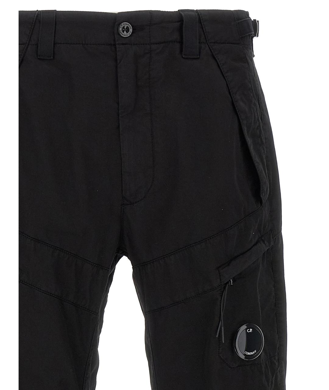 CP COMPANY Черные хлопковые повседневные брюки, фото 3