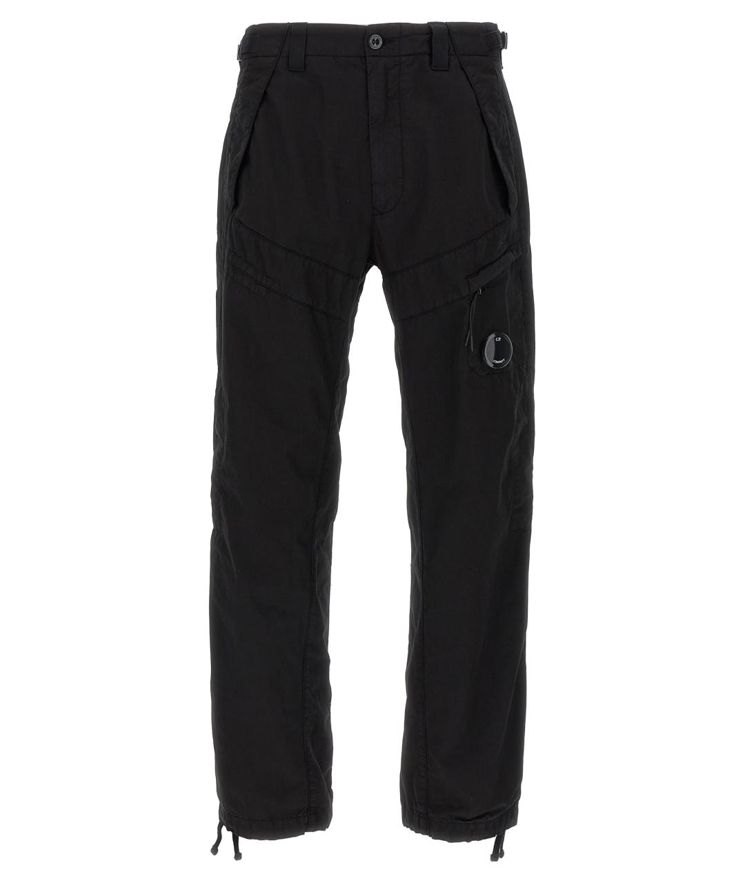 CP COMPANY Черные хлопковые повседневные брюки, фото 1