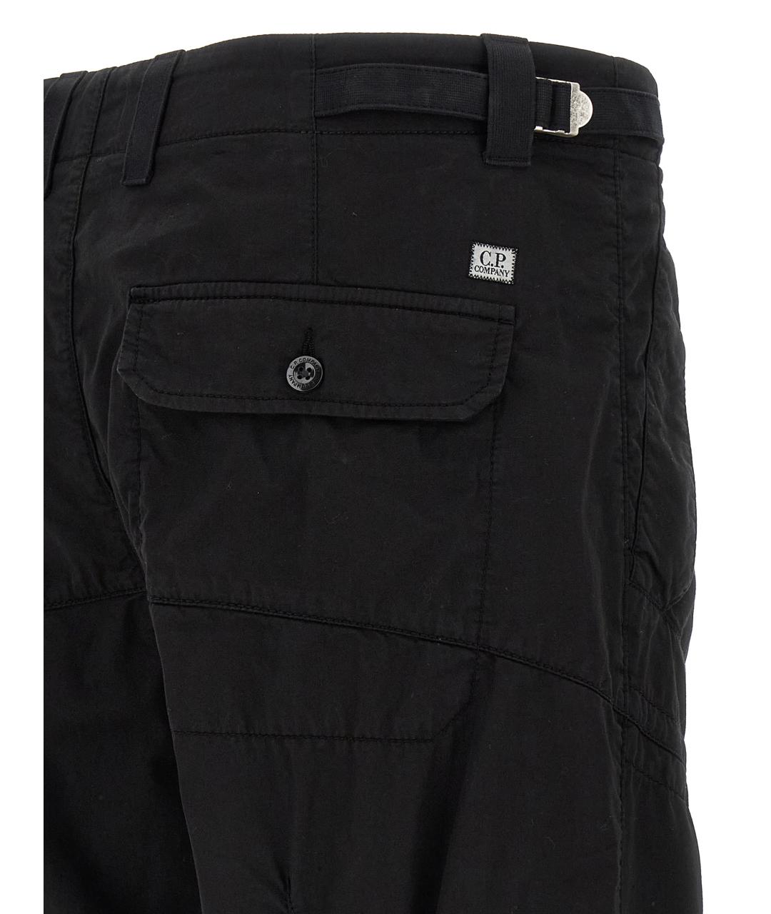 CP COMPANY Черные хлопковые повседневные брюки, фото 4