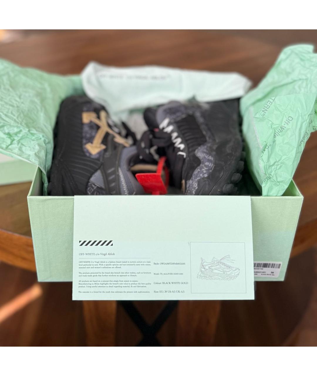 OFF-WHITE Черные кроссовки, фото 6