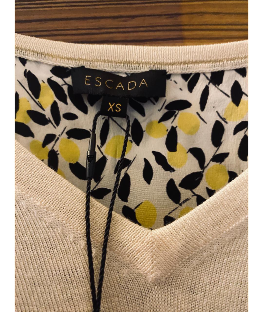 ESCADA Белый шерстяной джемпер / свитер, фото 3